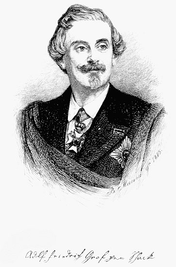 retrato de Adolf Friedrich Graf von Schack