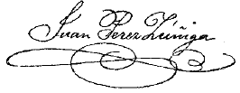La firma de Juan Prez Ziga