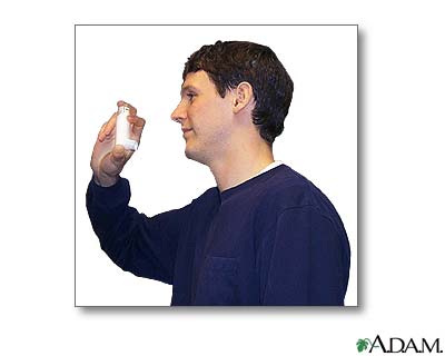 Uso del inhalador de dosis medidas (Séptima parte)