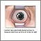 Electrodo de lente de contacto en el ojo