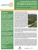 Conservación y gestión  participativa de los bosques  de neblina de Bolivia y Perú
