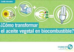 Uso del aceite vegetal como biocombustible para la producción de energía