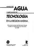 Manejo del agua y adecuación de la tecnología en la región andina